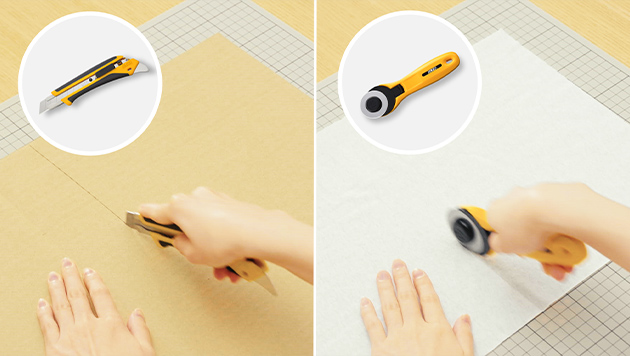 Pick up a cutter suitable for the material to cut