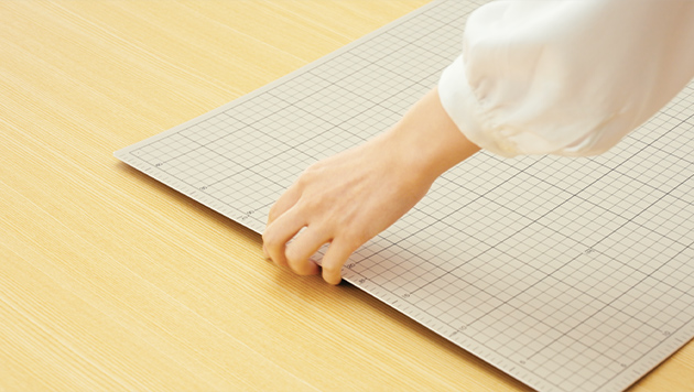Cut with an OLFA cutting mat