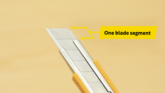 Do not expose the blade more than necessary