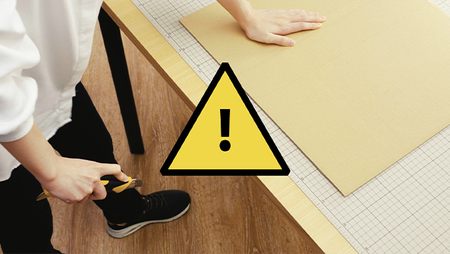 Do not use excess force when cutting