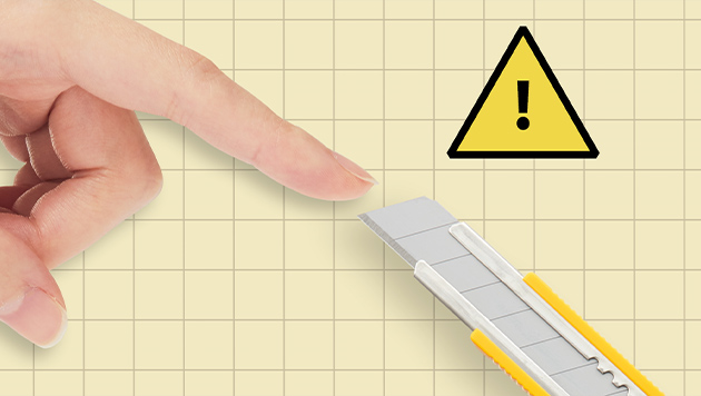 Be careful not to touch the blade