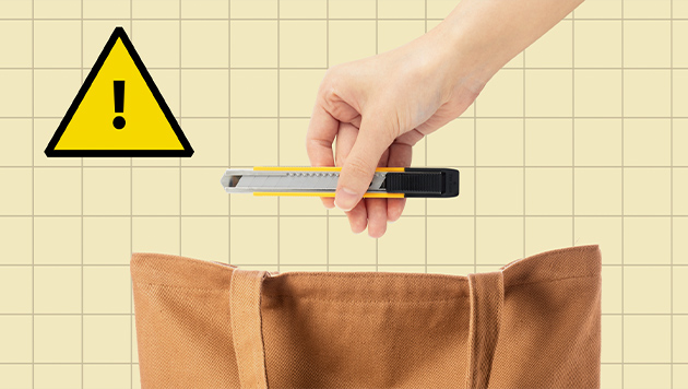 Do not carry cutters around if not necessary